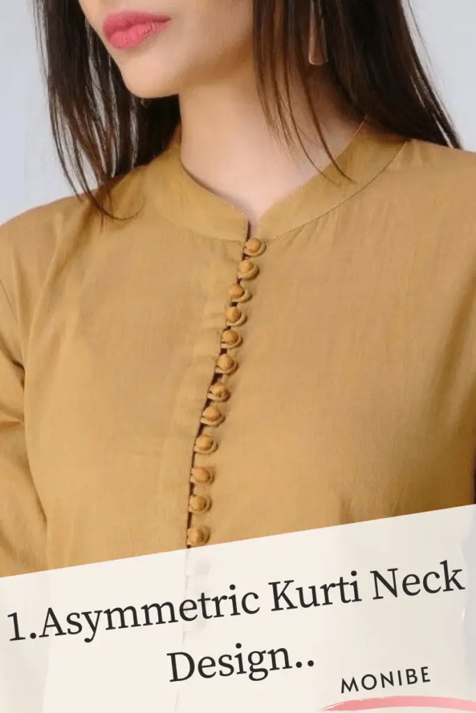 Asymmetric Kurti neck designs