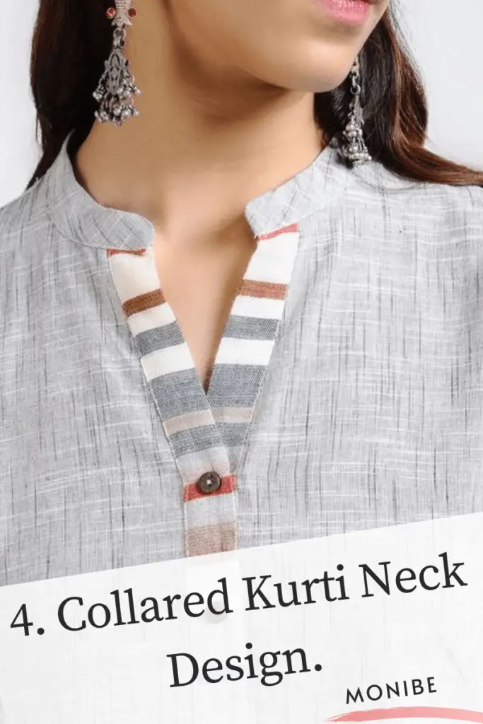 Collared Neck kurti design