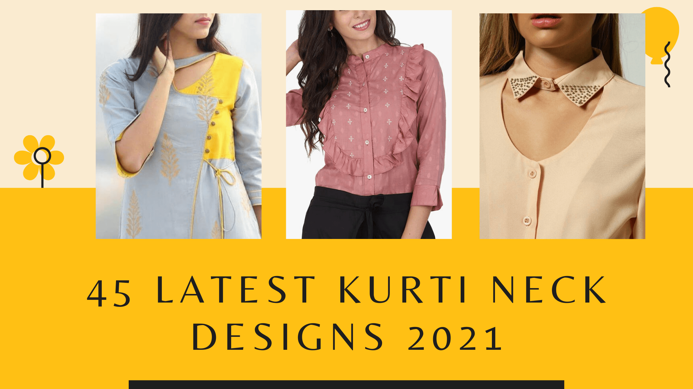 45 Latest Kurti Neck Designs | Cutting & Stitching