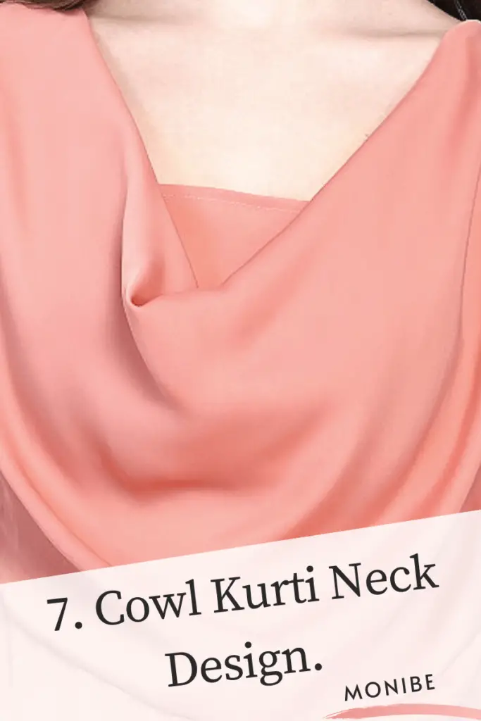 kurti cowl neck design