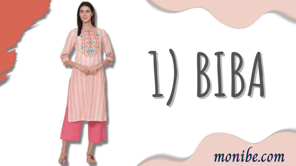BIBA is a top clothing brand in India