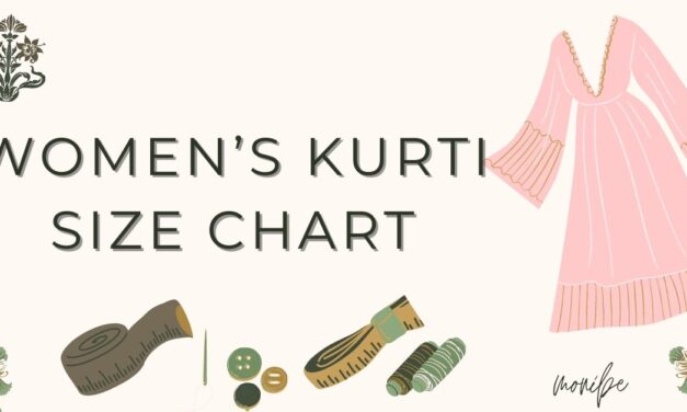 Women’s Kurti size chart to MEASURE THE RIGHT KURTI SIZE (2022)