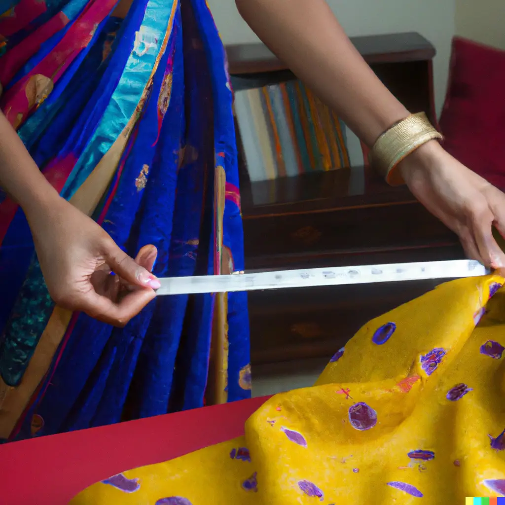 accurate measurement when measuring a saree