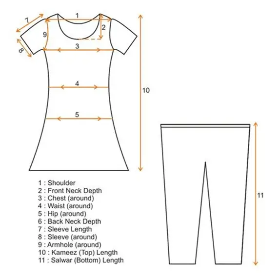 How to Measure Salwar Size